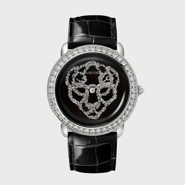 Cartier Révélation D'une Panthère 37mm Diamond Set With Black Lacquer Dial