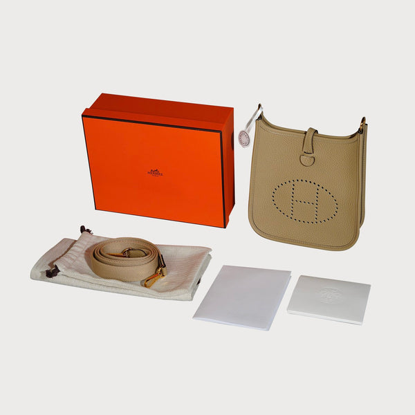 Evelyne 16 Trench With Gold Hardware In Taurillon Clemmence Leather