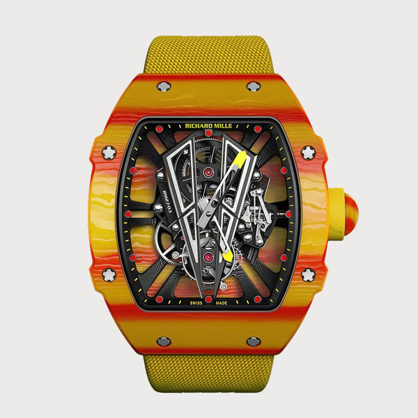 Richard Mille Rm27-03 Rafael Nadal Tourbillon In Red & Yellow Quartz Tpt
