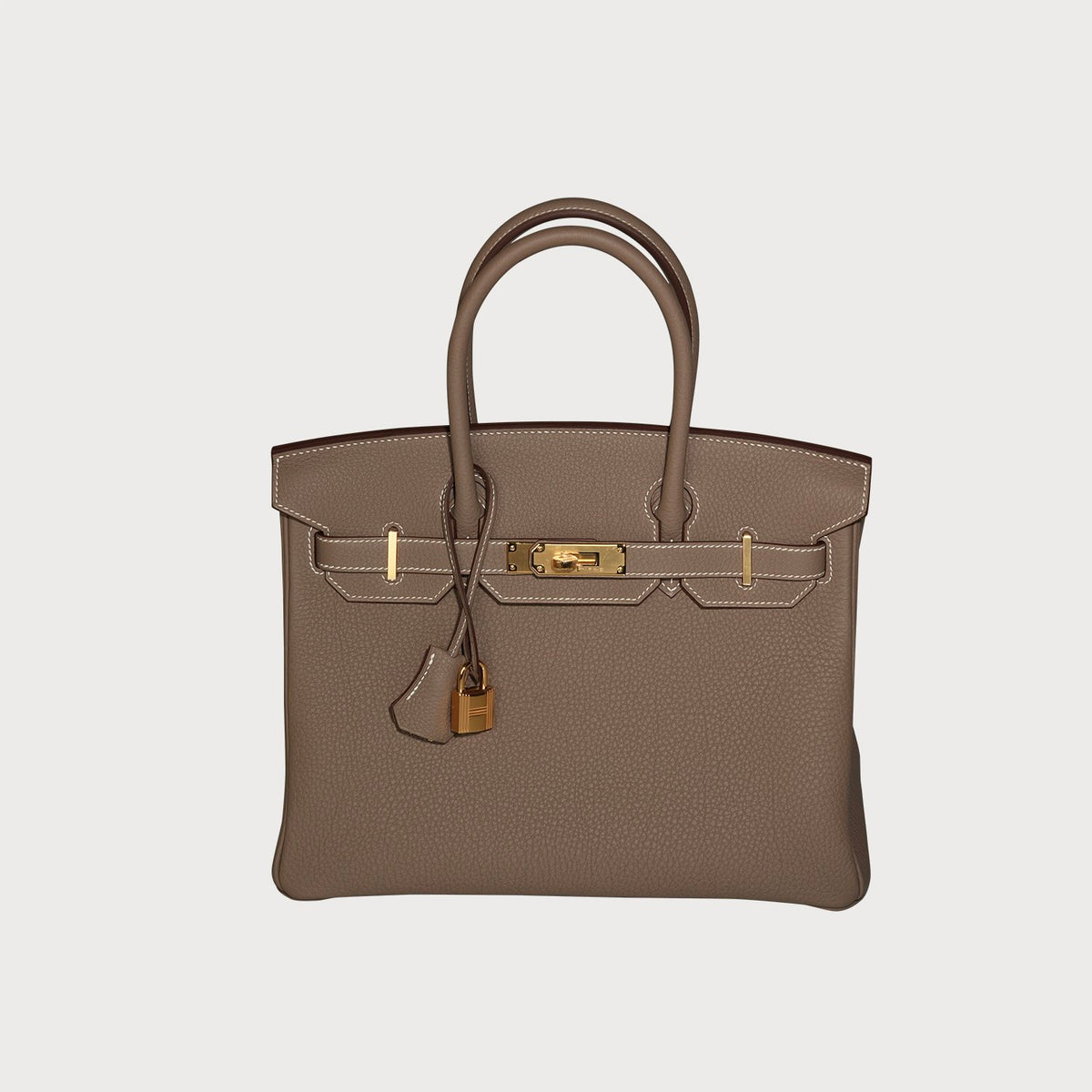 Hermès Birkin 30 Etoupe With Gold Hardware In Togo Leather - view 10