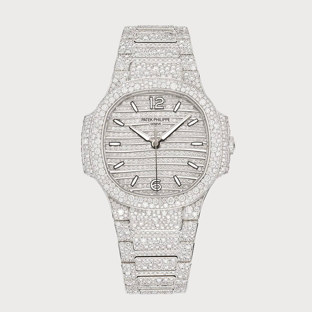 Patek Philippe Ladies Nautilus Diamond Set In White Gold