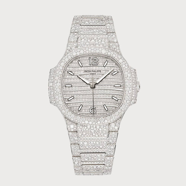 Patek Philippe Ladies Nautilus Diamond Set In White Gold