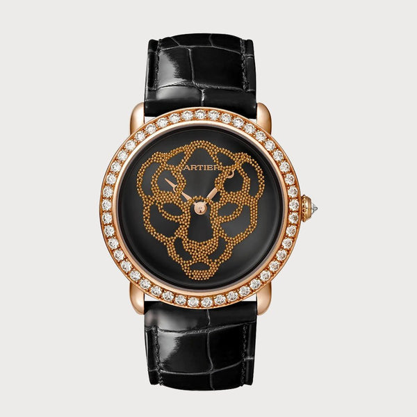 Cartier Révélation D'une Panthère 37mm Diamond Set With Black Lacquer Dial