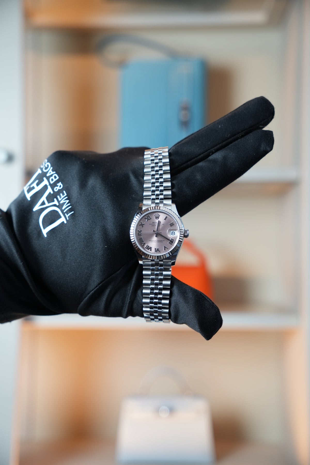 Oyster Perpetual Pink Dial In White Gold