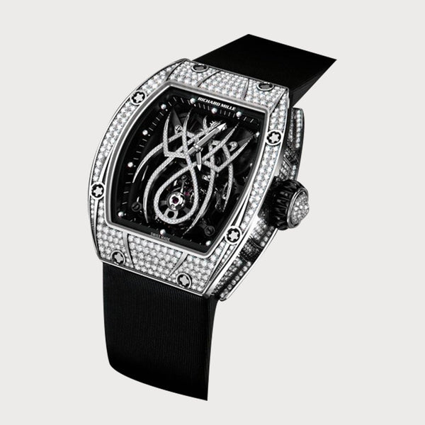 Richard Mille Rm19-01 Spider Tourbillon Diamond Set In White Gold