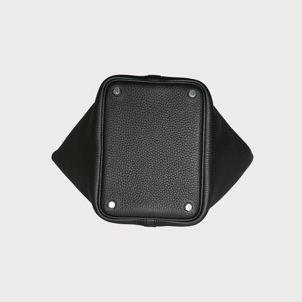 Hermès Picotin Lock 18 Black With Palladium Hardware In Taurillon Clemmence - view 12