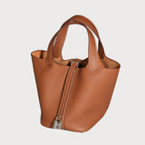 Picotin Lock 18 Gold With Palladium Hardware In Taurillon Clemmence Leather