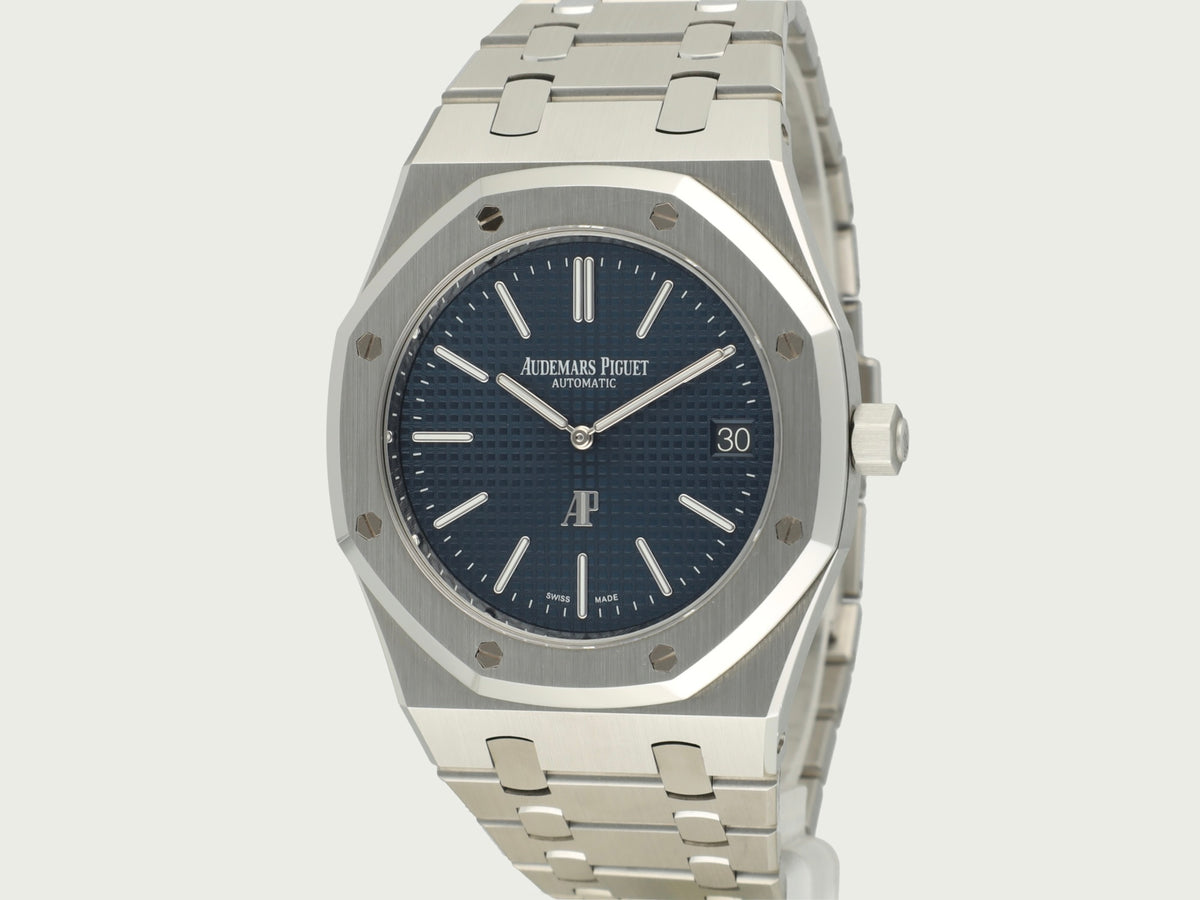 Royal Oak Jumbo 39 Extra-Thin With Blue Dial