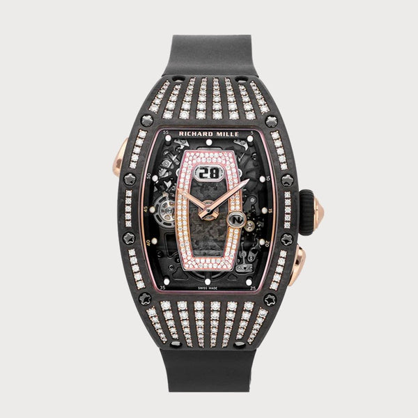 Richard Mille Rm037 Black Carbon Diamond Set