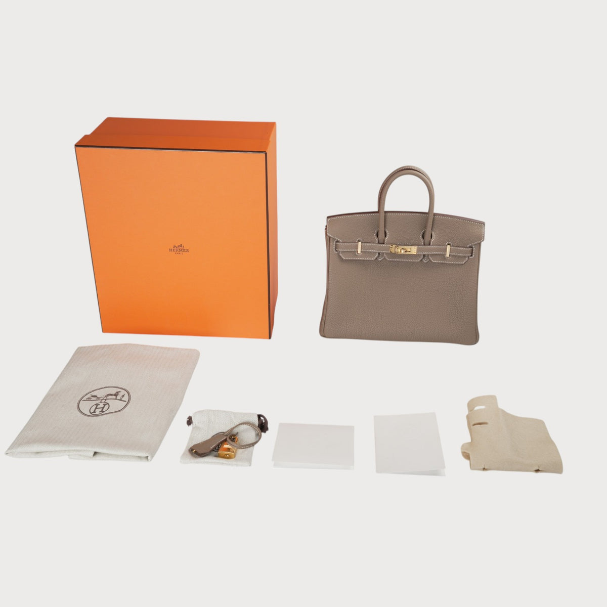 Birkin 25 Etoupe Ghw Togo