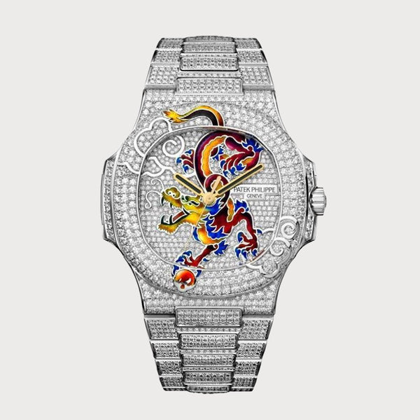 Patek Philippe Nautilus Dragon Diamonds & Enamel Set