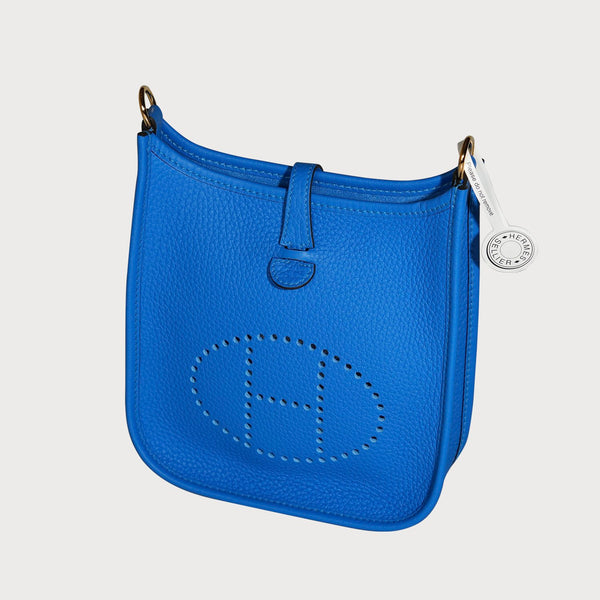 Hermès Evelyne 16 Bleu Hydra With Gold Hardware In Clemmence Leather