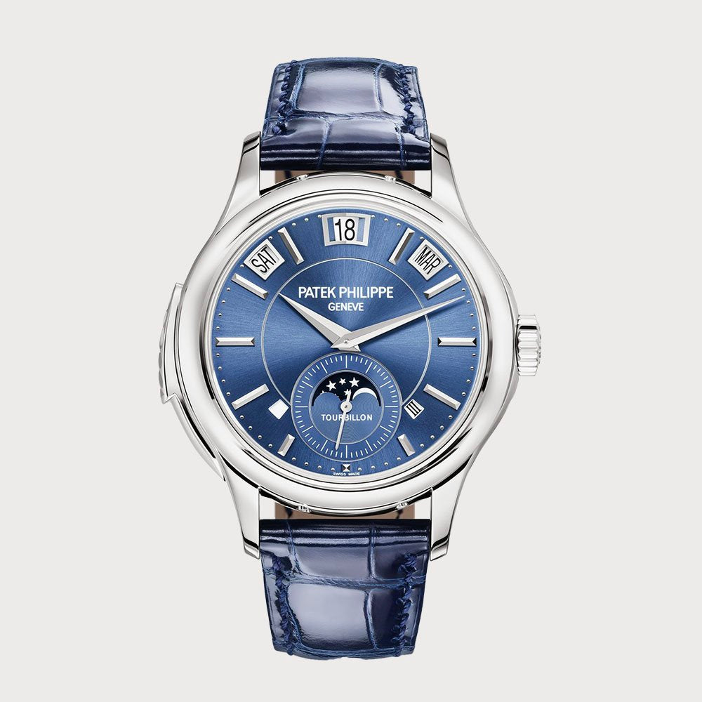 Patek Philippe Minute Repeater Tourbillon, Perpetual Calendar With Blue Dial In White Gold