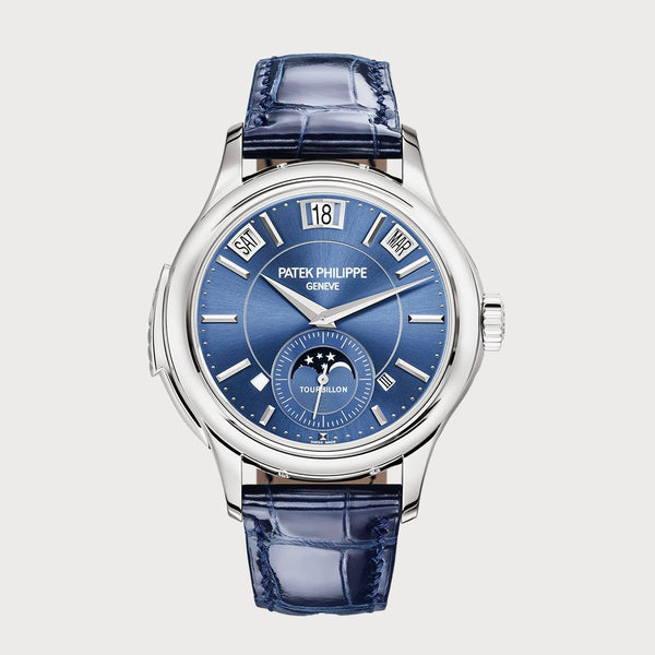 Patek Philippe Minute Repeater Tourbillon, Perpetual Calendar With Blue Dial In White Gold