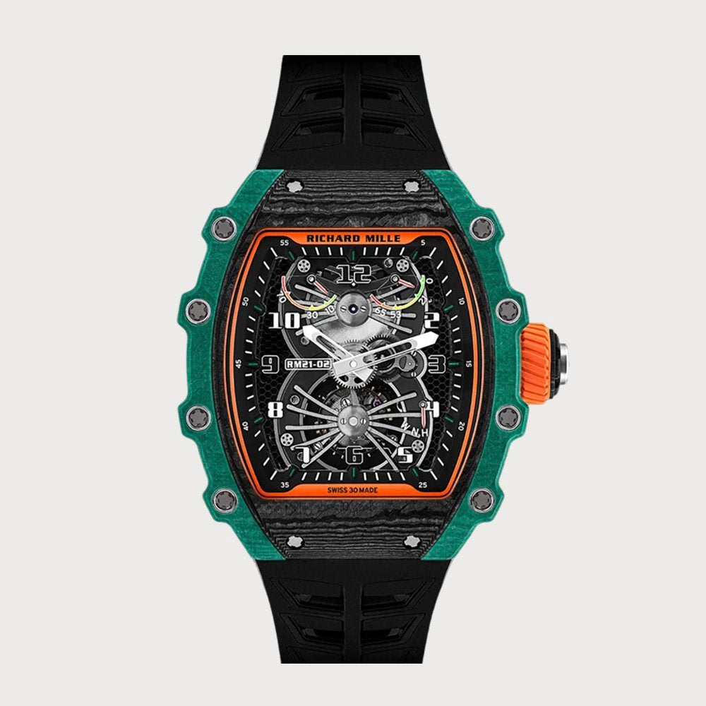 Richard Mille Rm21-02 Aerodyne Tourbillon In Quartz Tpt, Carbon Tpt & Titanium