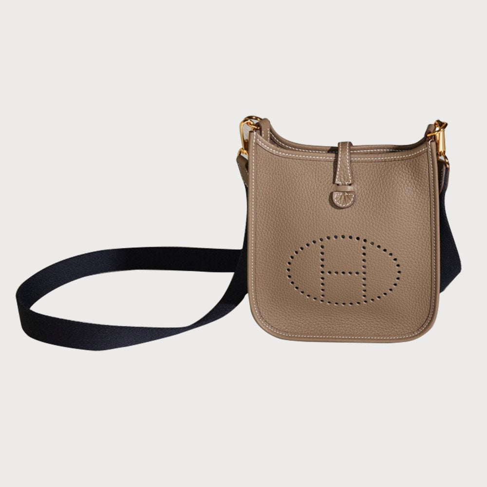 Hermès Evelyne 16 Etoupe With Gold Hardware In Clemmence Leather - view 7