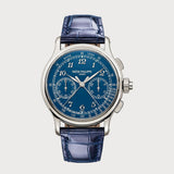 Split-Seconds Chronograph With Blue Dial In Platinum