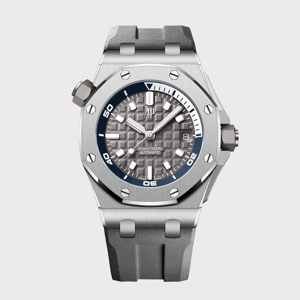 Audemars Piguet Royal Oak Offshore Diver Grey In Steel