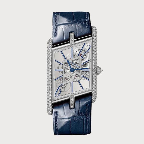 Cartier Tank Asymétrique Skeleton Diamond Set