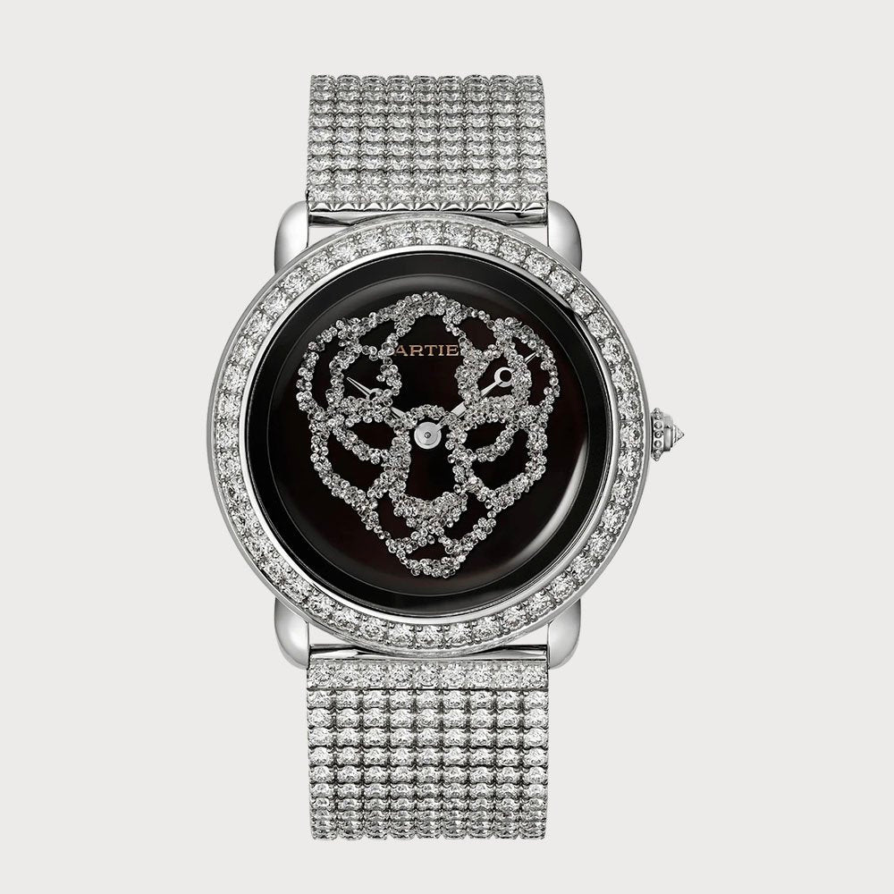 Cartier Révélation D'une Panthère 37mm Diamond Set With Black Lacquer Dial