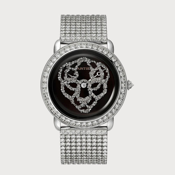 Cartier Révélation D'une Panthère 37mm Diamond Set With Black Lacquer Dial