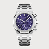 Royal Oak 41 Chronograph In White Gold With A Purple Dial