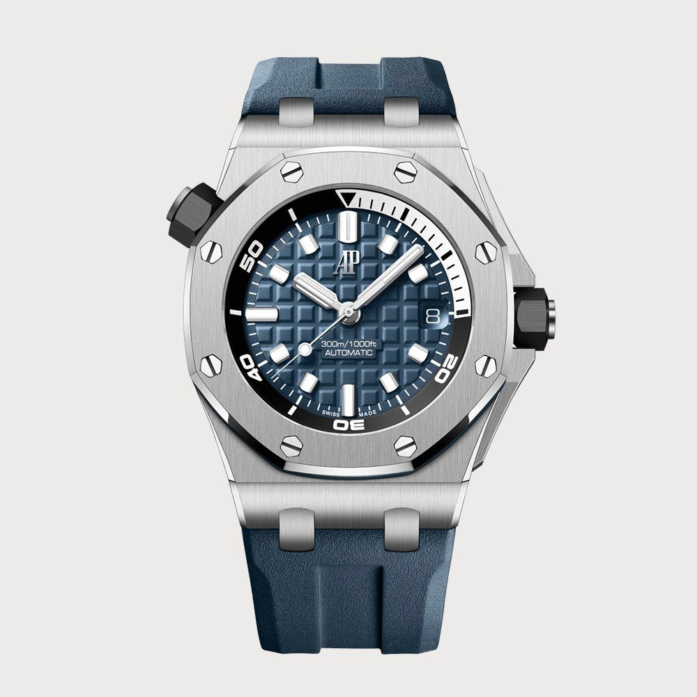 Audemars Piguet Royal Oak Offshore Diver Blue In Steel