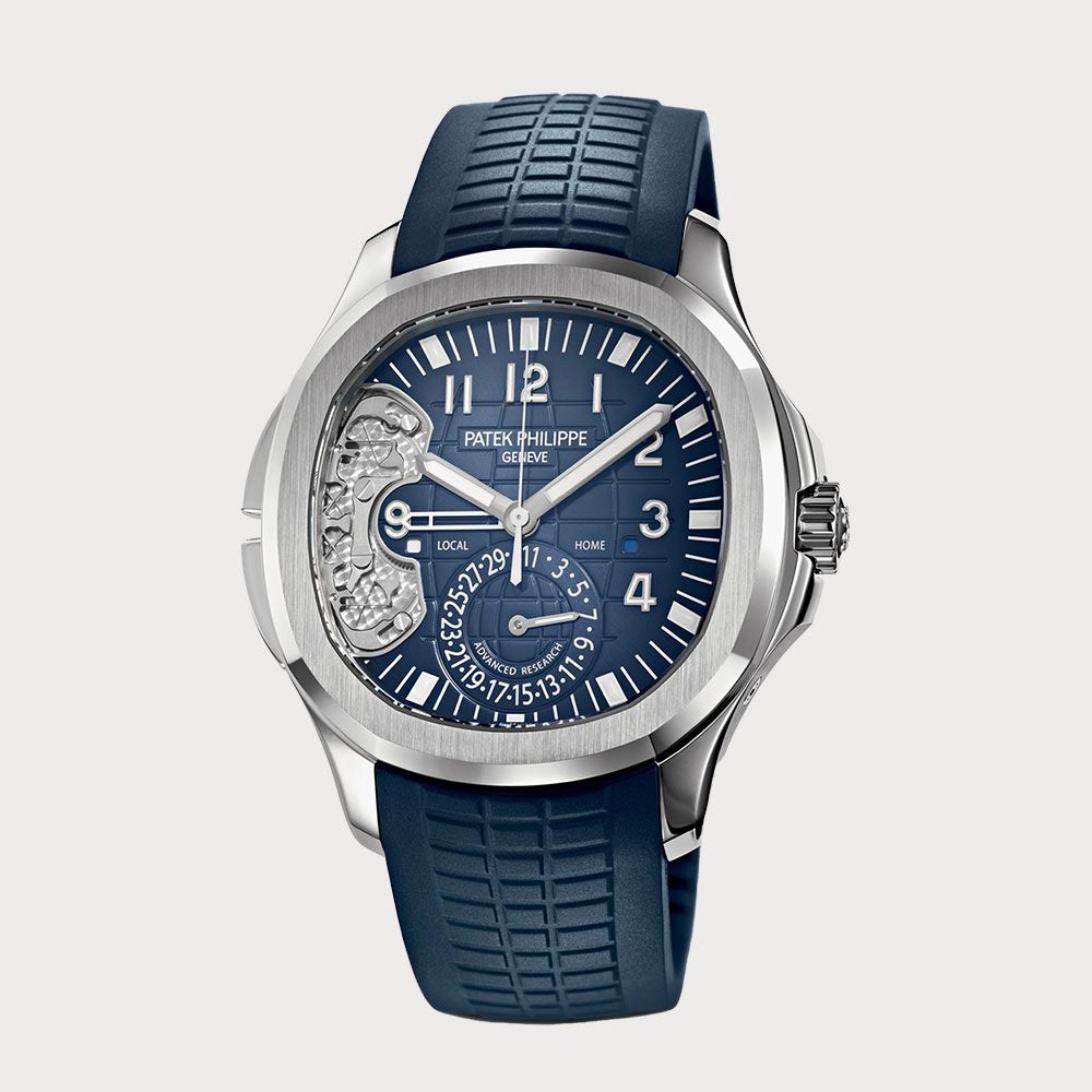 Patek Philippe Advanced Research Aquanaut Travel Time In White Gold