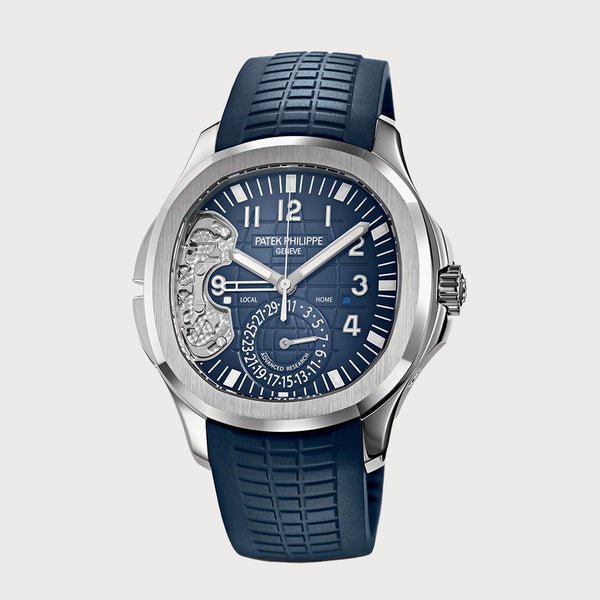 Patek Philippe Advanced Research Aquanaut Travel Time In White Gold