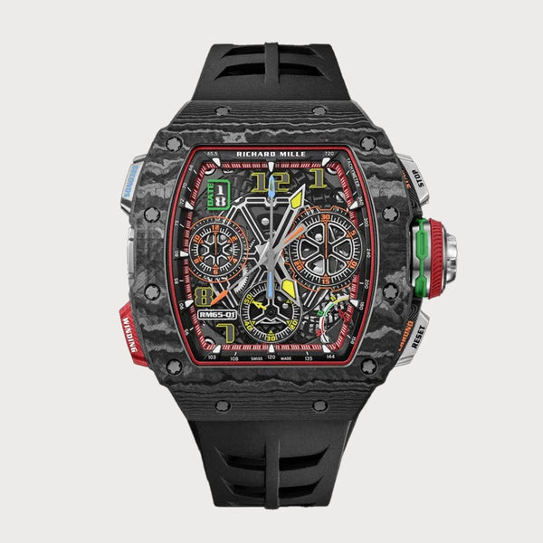 Richard Mille Rm65-01 Split-Seconds Chronograph In Black Tpt