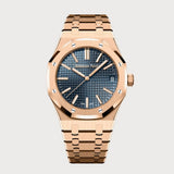 Royal Oak 41 With Blue Dial In Rose Gold