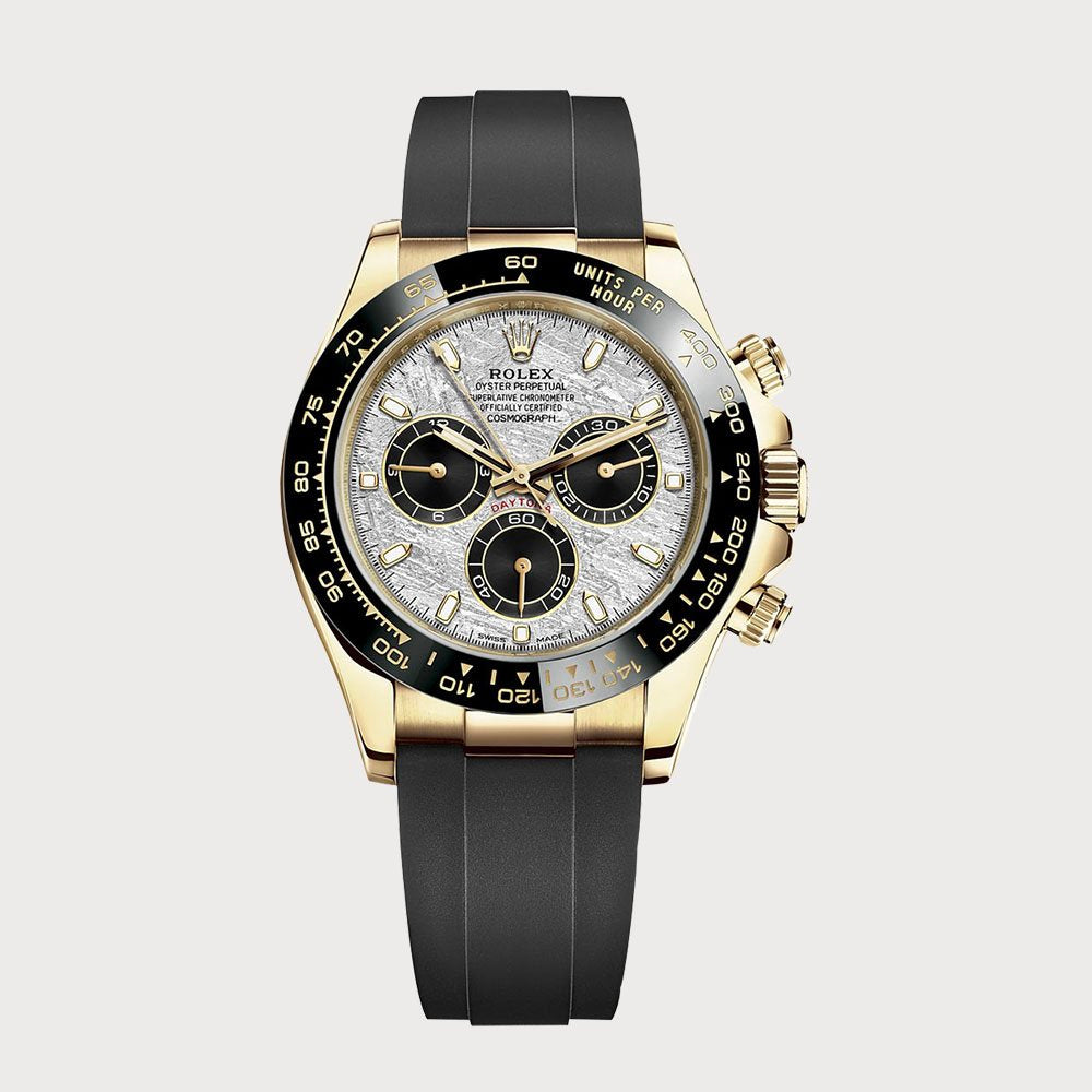 Rolex Daytona Meteorite In Yellow Gold On Oysterflex