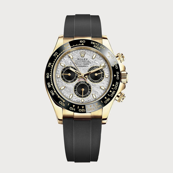 Rolex Daytona Meteorite In Yellow Gold On Oysterflex