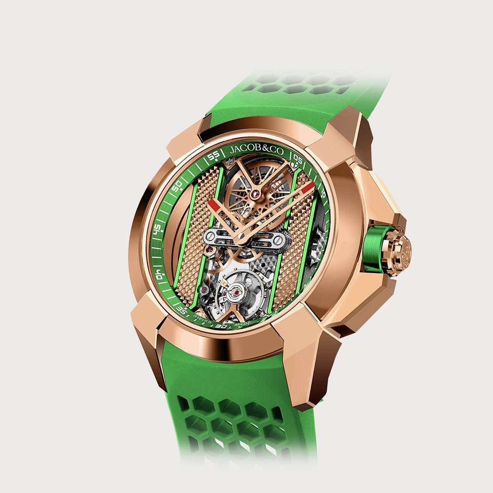 Jacob & Co Epic X Rose Gold And Green Inner Ring