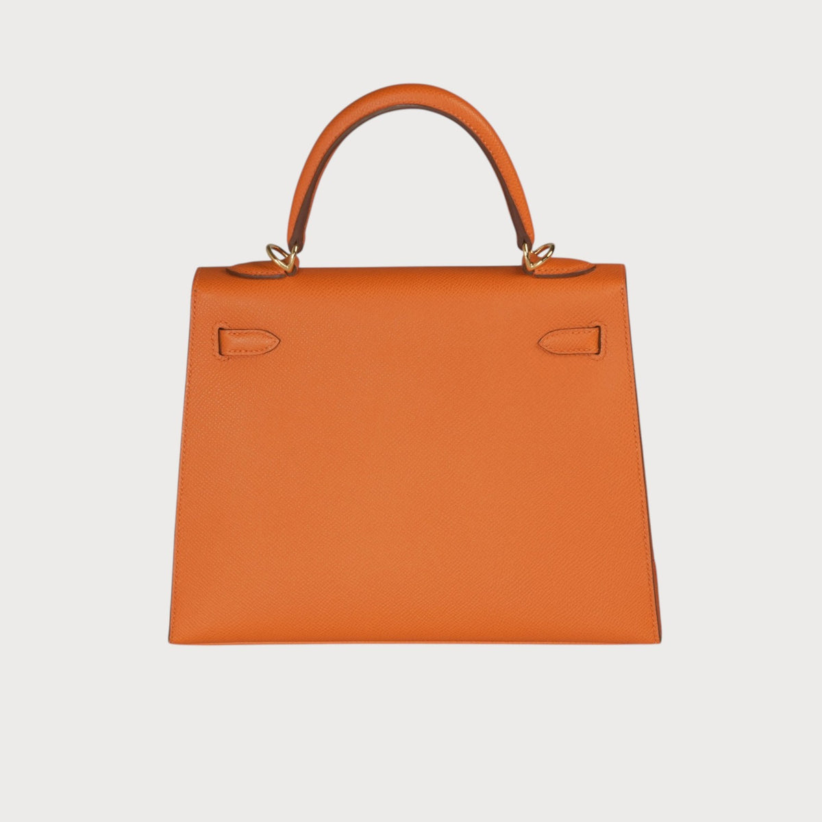 Hermès Kelly 25 Orange Ghw Epsom - view 5