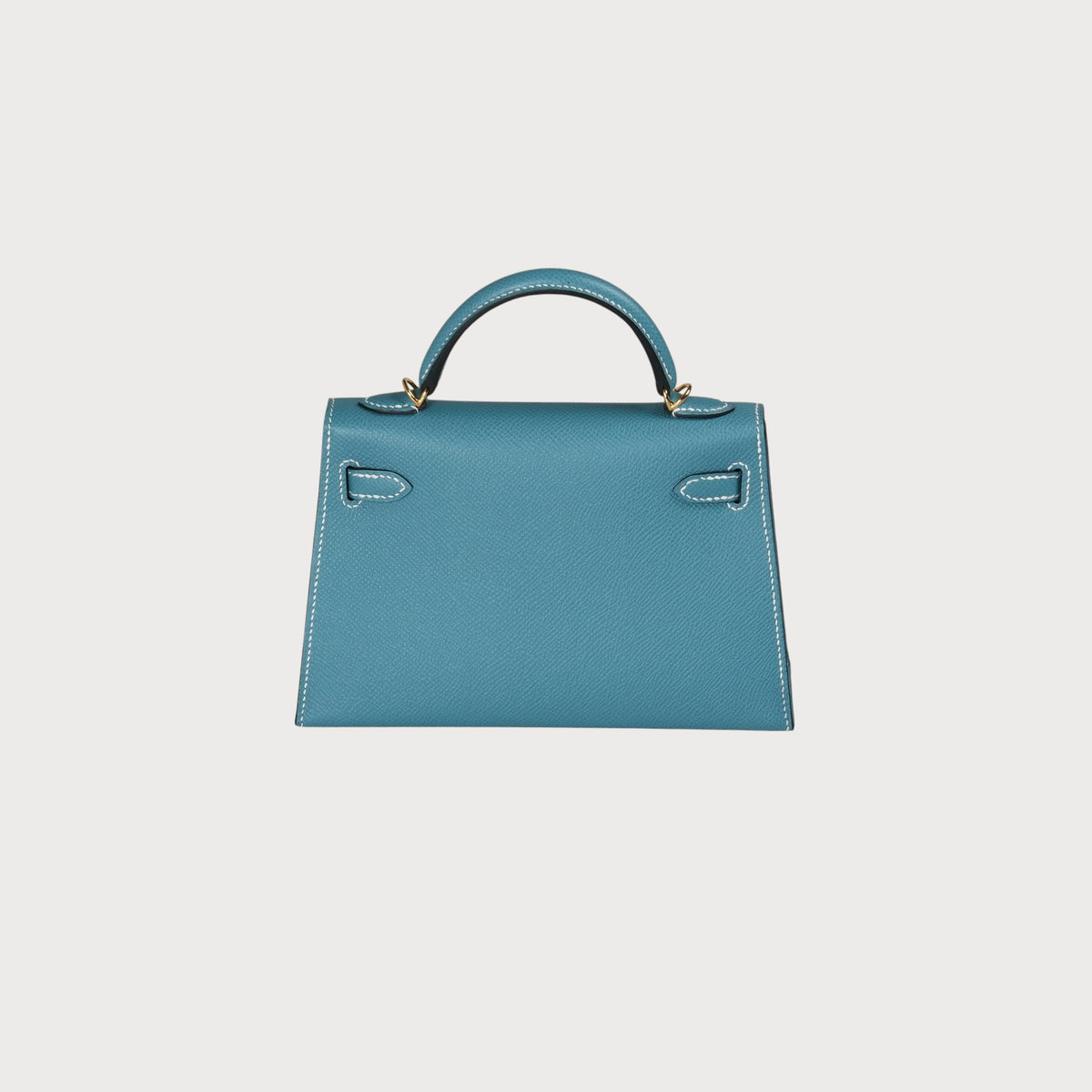 Hermès Mini Kelly 20 Blue Jean Ghw Epsom - view 4