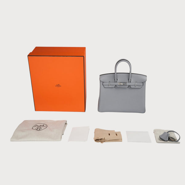 Birkin 25 Gris Pantin Phw Togo