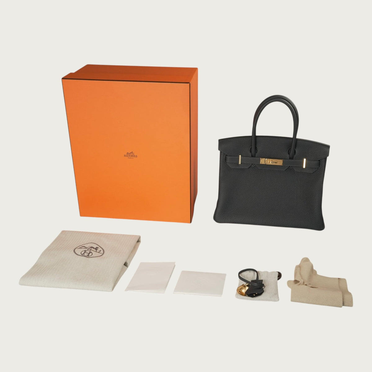 Hermès Birkin 30 Caban Ghw Togo - view 8