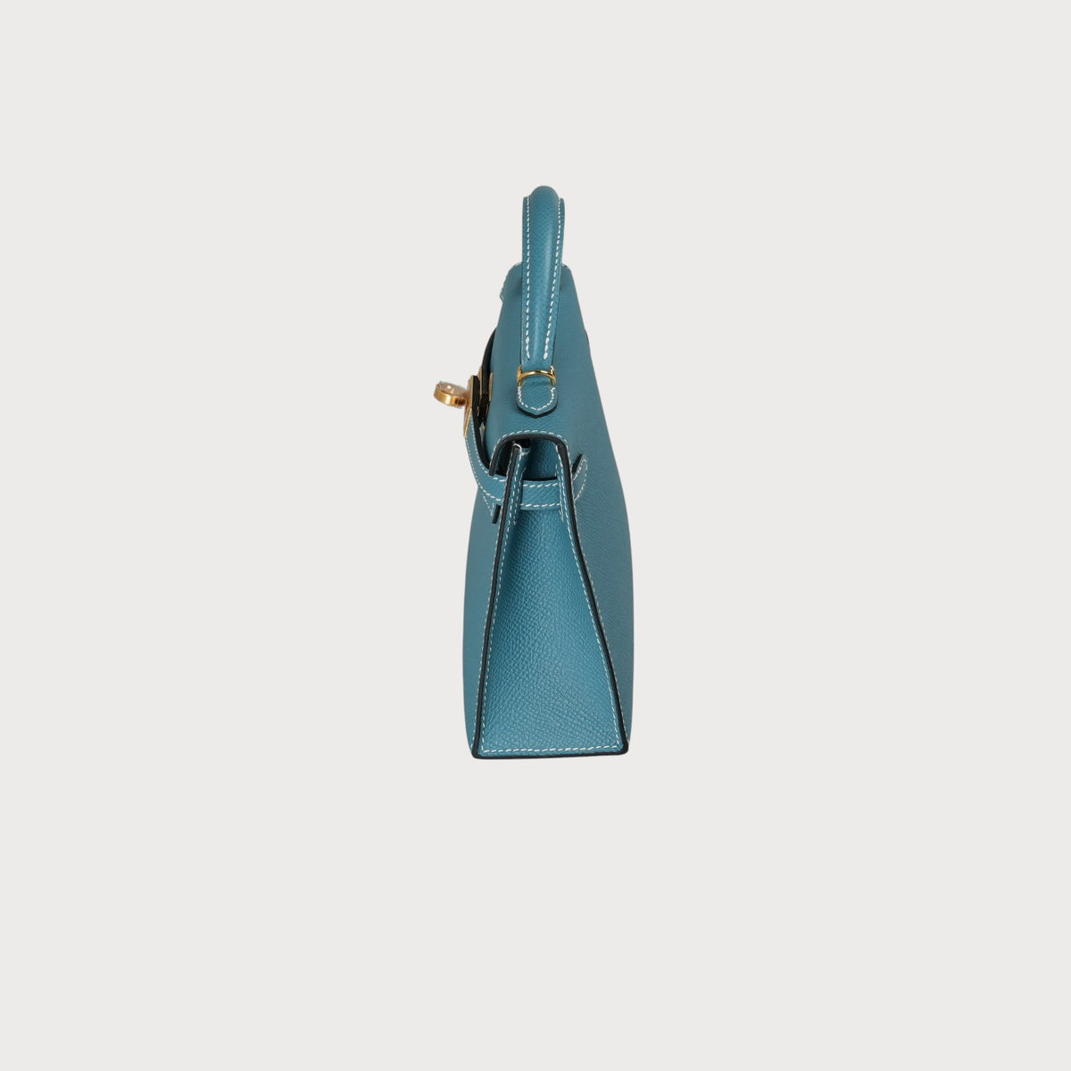 Hermès Mini Kelly 20 Blue Jean Ghw Epsom - view 12