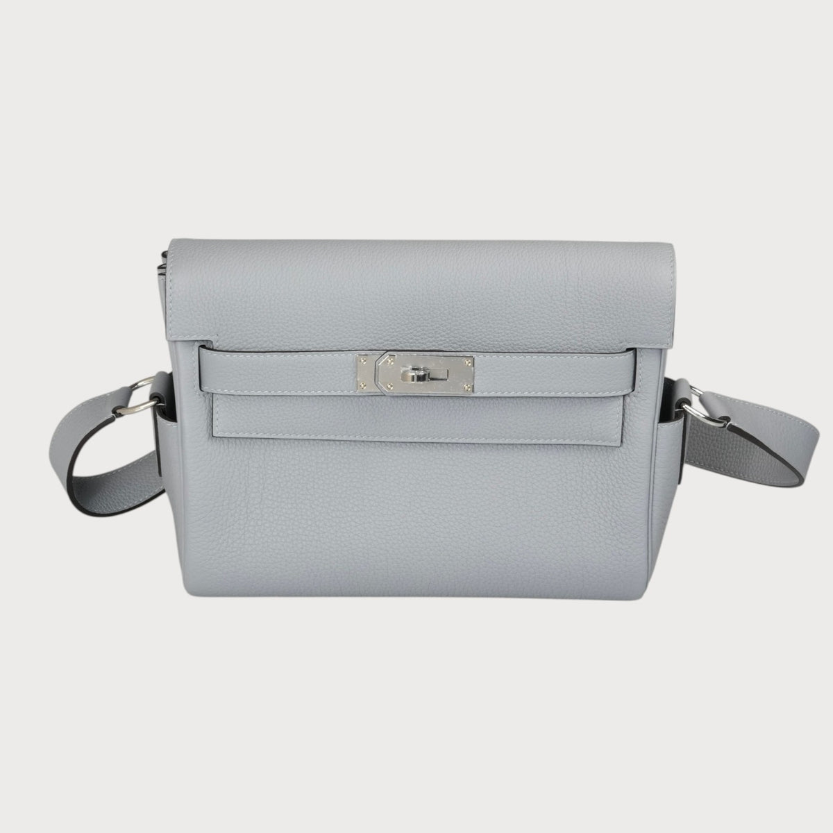 Hermès Kelly Messenger Pm Gris Pantin Phw Togo - view 9