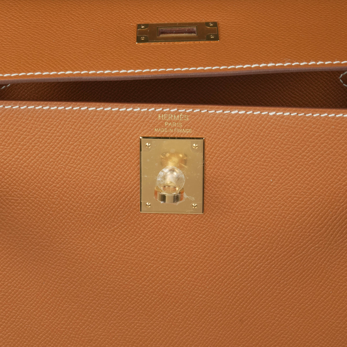 Hermès Kelly 28 Gold Ghw Epsom - view 9