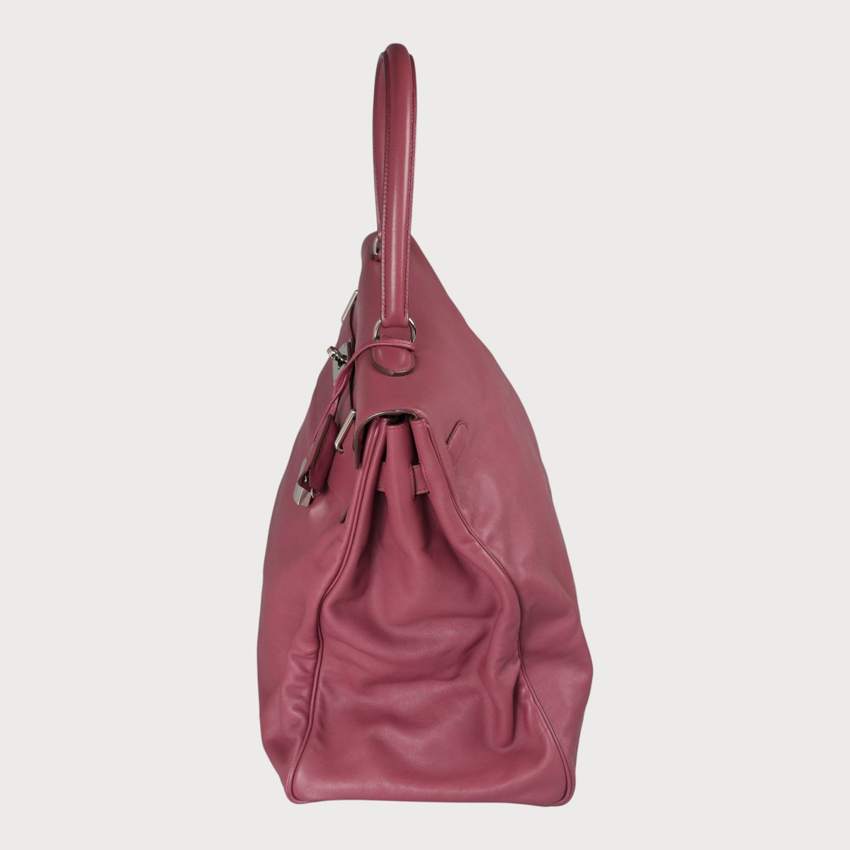 Hermès Kelly 50 Relax Bordeaux Red Phw Swift - view 5