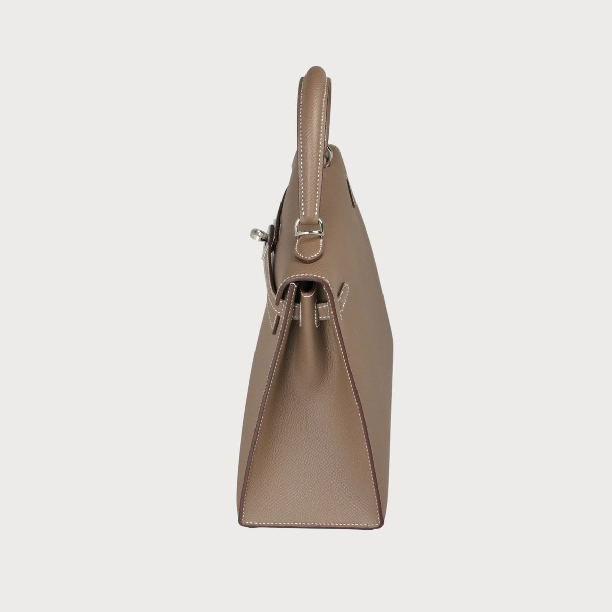 Hermès Kelly 25 Etoupe Phw Epsom - view 12