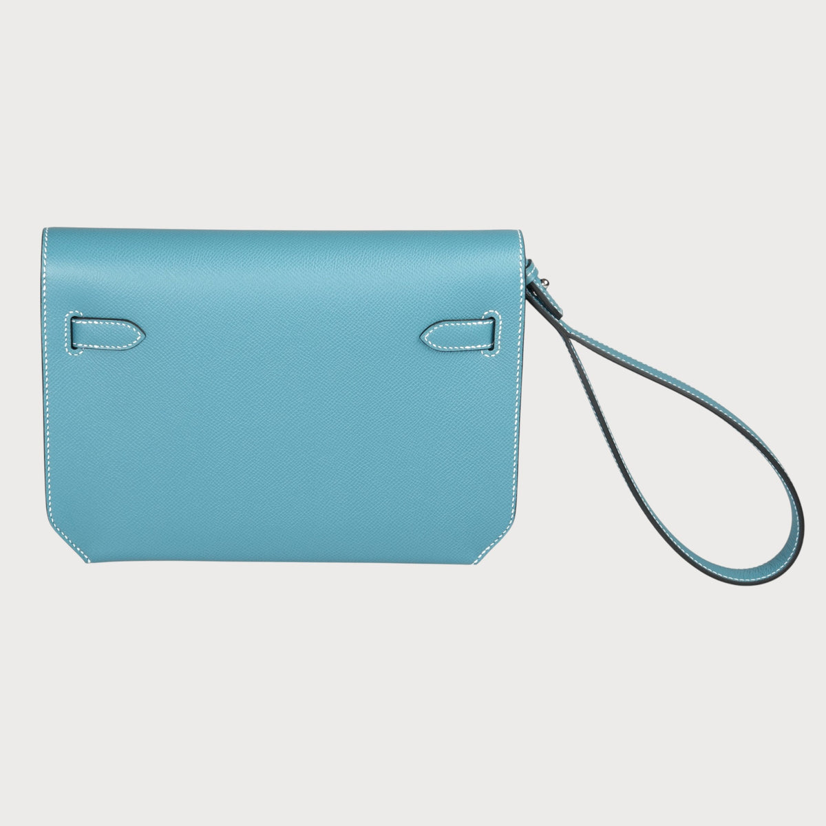 Hermès Kelly Depeches 25 Blue Jean Phw Epsom - view 4