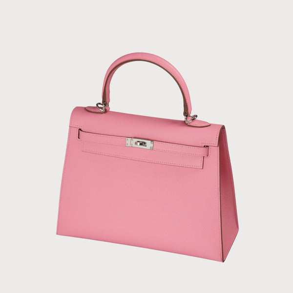 Hermès Kelly 25 Rose Confetti Phw Epsom