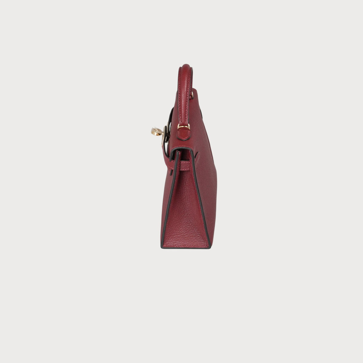 Mini Kelly 20 Rouge H Hss Pbhw Chèvre