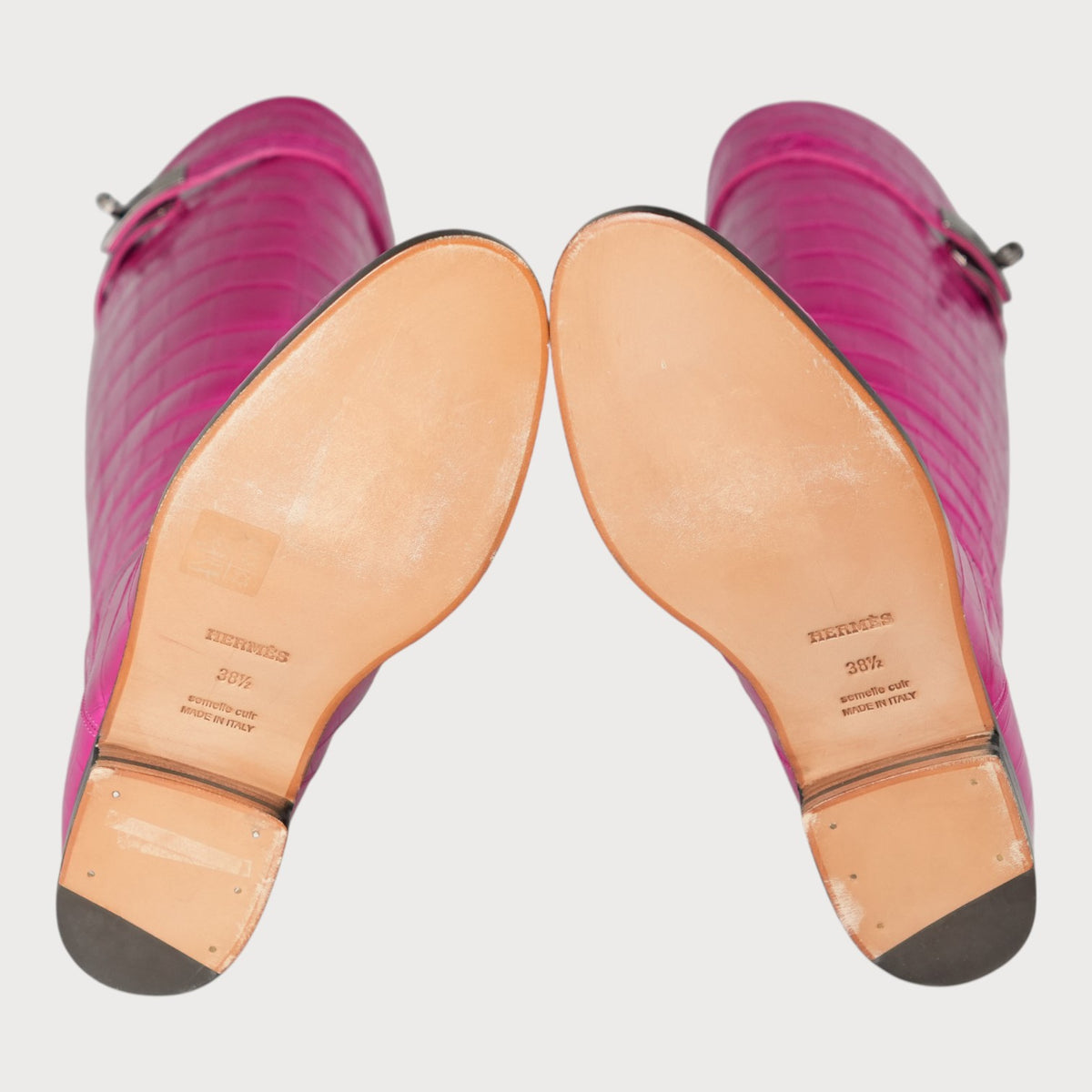 Hermès Jumping Croco Nilo Mirage In Rose Sheherazad Phw 38,5 - view 12