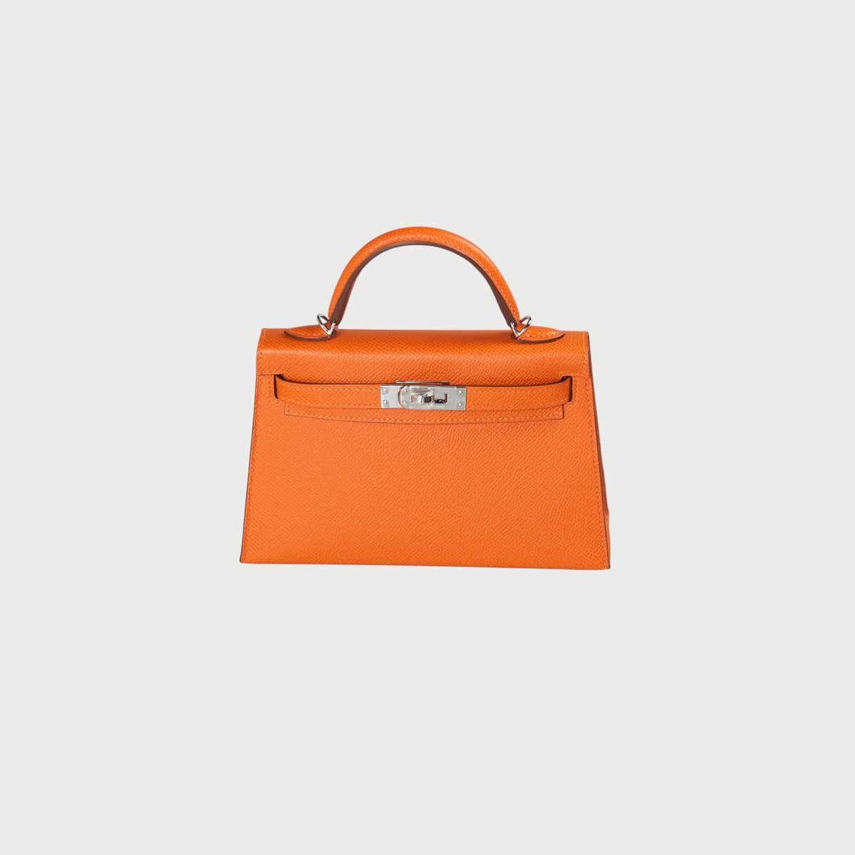 Hermès Mini Kelly 20 Orange Phw Epsom - view 9