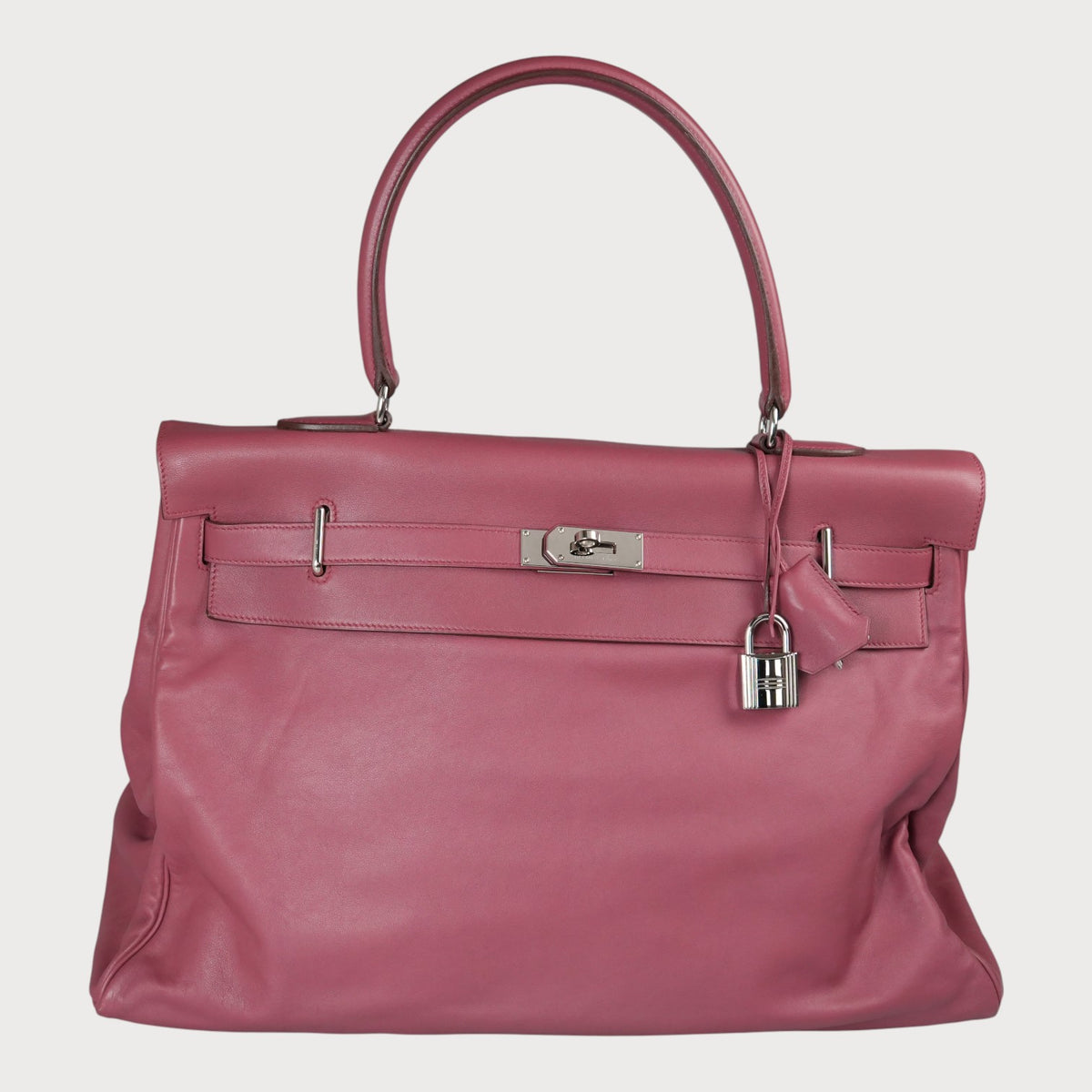 Hermès Kelly 50 Relax Bordeaux Red Phw Swift - view 7