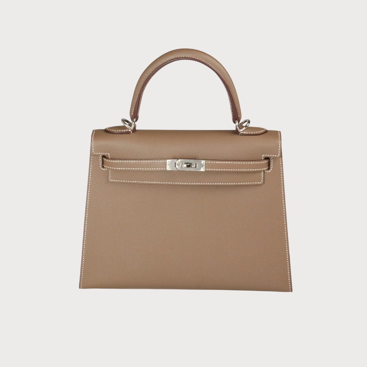 Hermès Kelly 25 Etoupe Phw Epsom - view 9